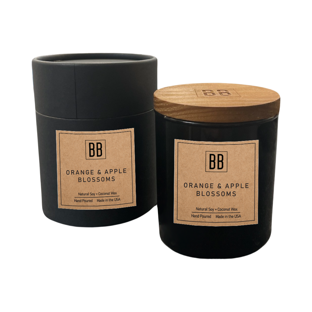 Orange & Apple Blossoms Soy Coconut Candle