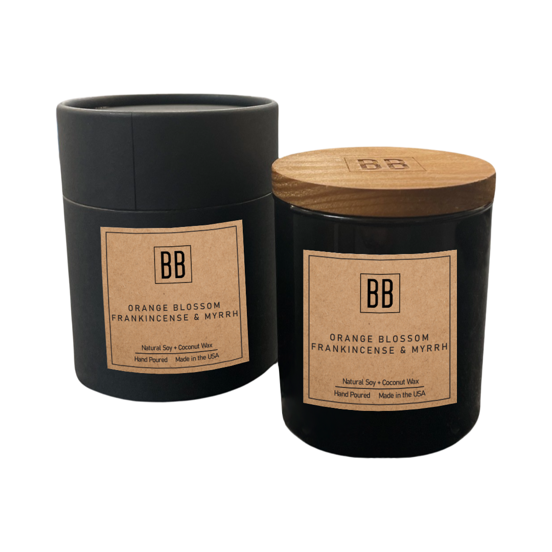 Orange Blossom Frankincense & Myrrh Soy Coconut Candle