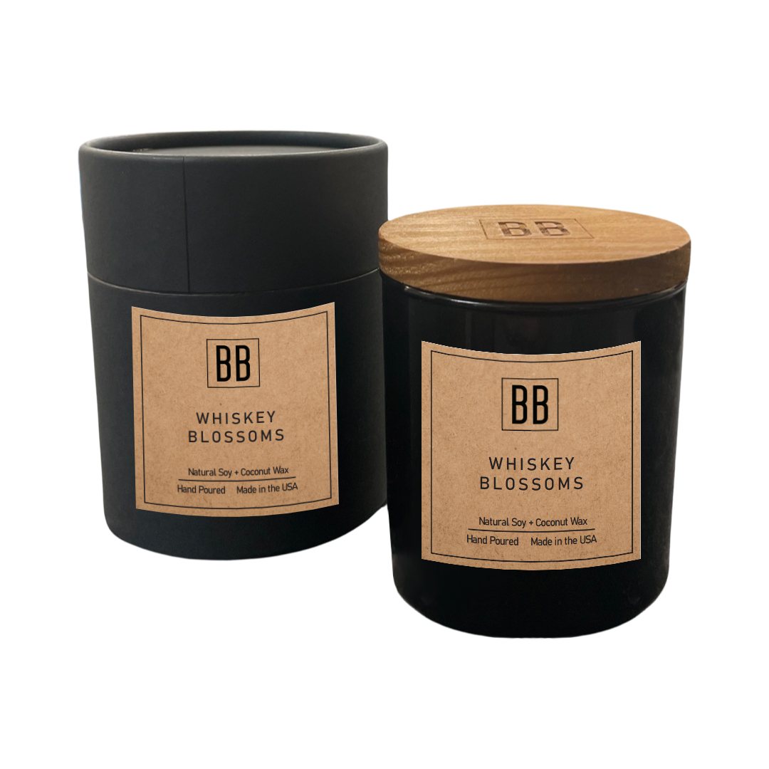 Whiskey Blossoms Soy Coconut Candle